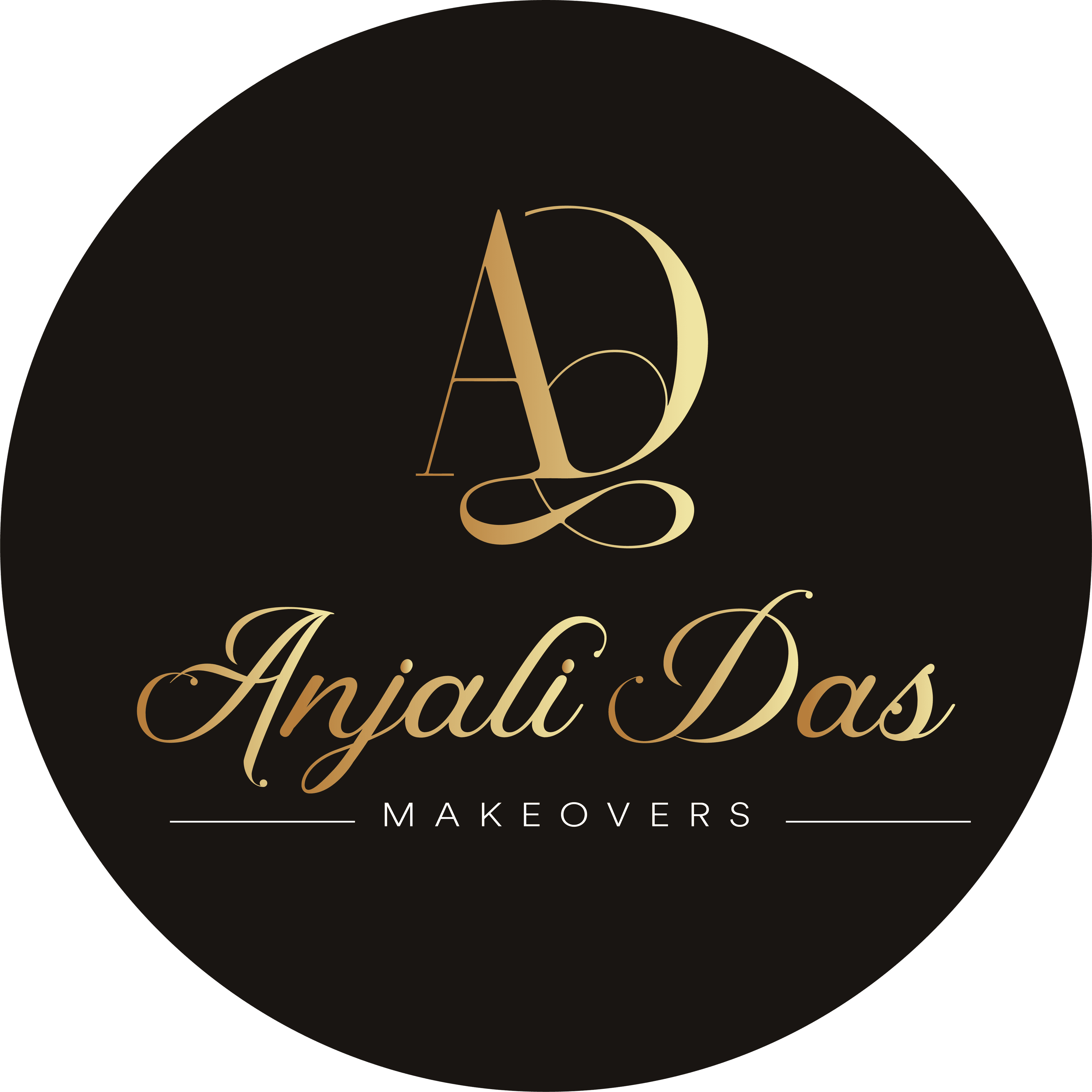 Anjali Das Makeovers circular logo